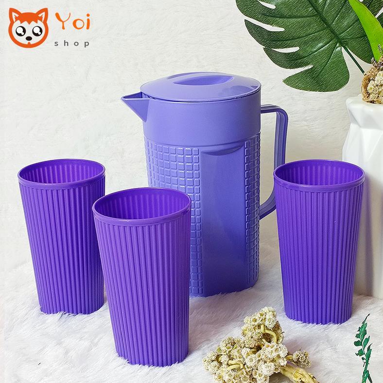 fg-7 Yoi - Teko Set Plastik 4 in 1 / Tempat Air Minum / 1.5 Liter Viral