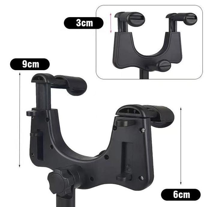 Ayaya- Holder Hp Mobil Nb59 Fleksibel | Jepit Kaca Spion Tengah + Bracket Anti Goyang