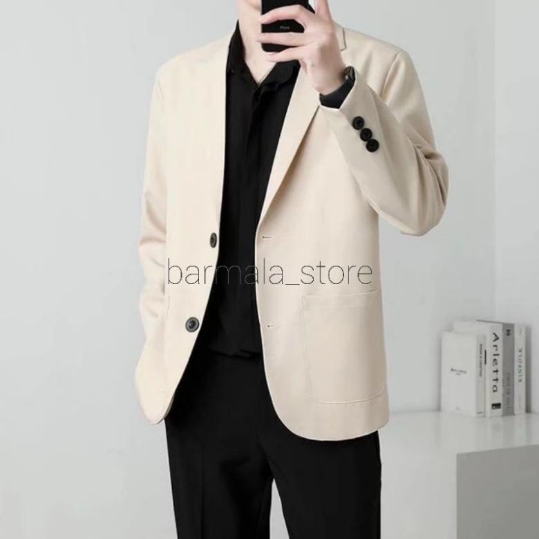 Discount Blazer Pria Casual Full Puring - Jas Blazer Pria Santai