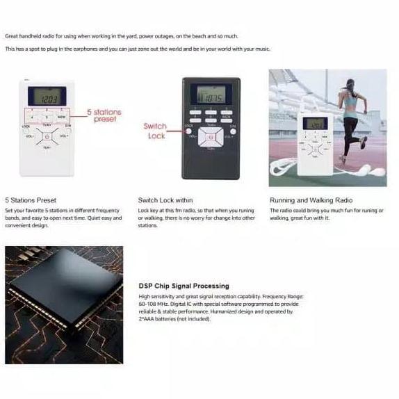 Radio Saku FM Digital Stereo Display LCD