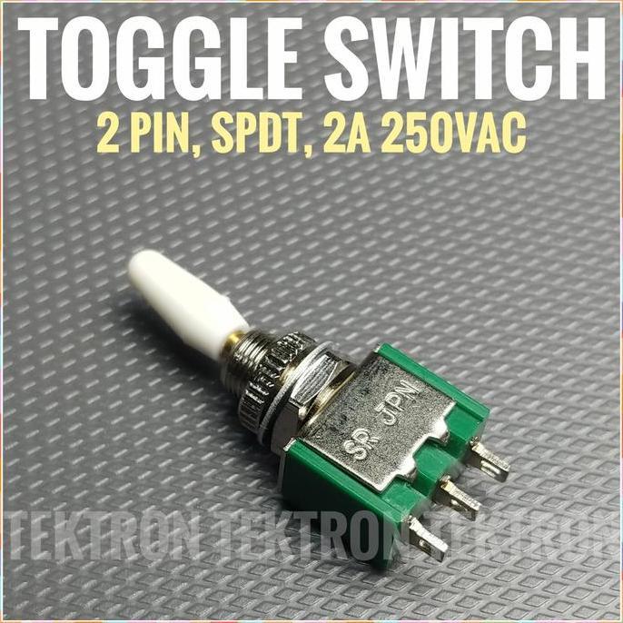 Diskon (1) Toggle Switch 3Pin SPDT 2A 250VAC 3P ON ON Togel Togle Efx Gitar Efek tek70n Kualitas Bai
