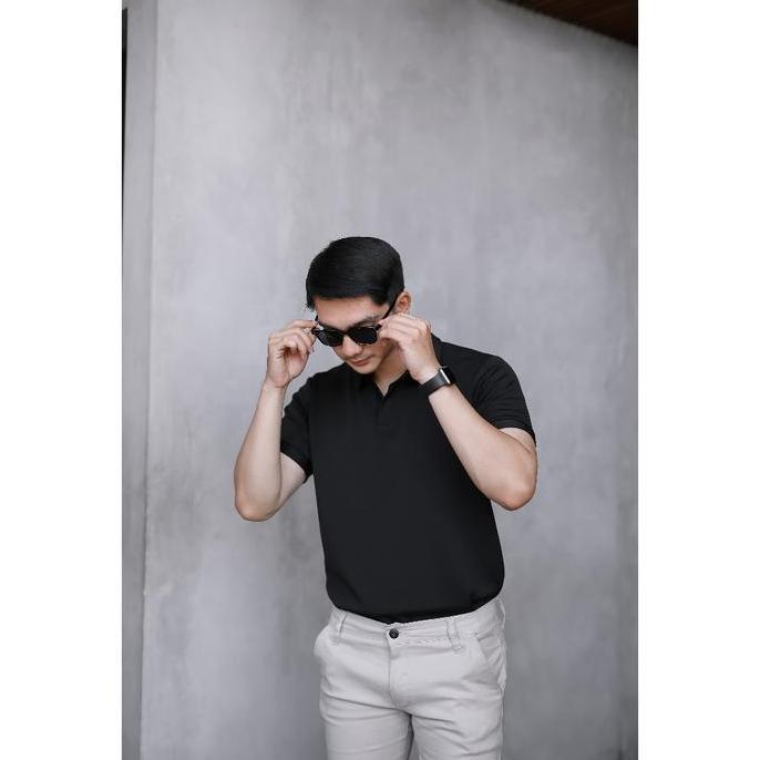 Lansungkirim- Sanvanina Polo Shirt Pria Korea | Kaos Polo Shirt | Kaos Pria Berkerah | Cuba Poloshir