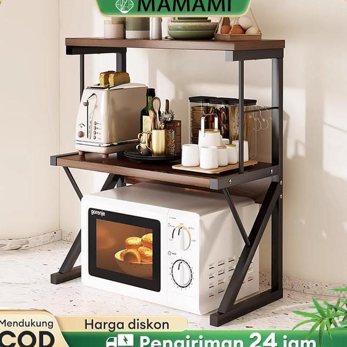 PROMO DISKON - Rak oven microwave Rak Bumbu Dapur Portable Oven Rak Rak Microwave Perlengkapan Multi