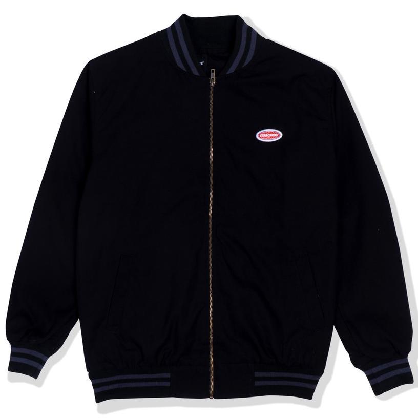 NEW STARCROSS Bomber Jacket - Black - JS 1003 [terbaik][terlaris]