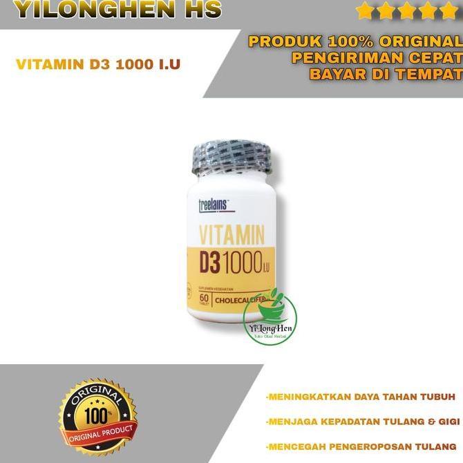 Ready  Treelains Vitamin D3 1000 IU Isi 60 Tablet Cholecalciferol