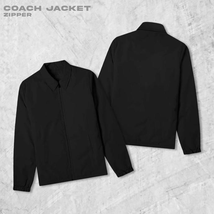 Xxpi- Fortklass Store Zipper Dito Jaket Coach Polos Pria Jaket Parasut Unisex Baju Kancing Keren Pan