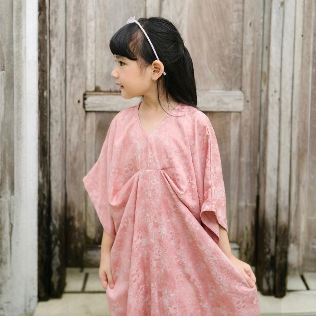 BEST SELLER ANISA KAFTAN - GAMIS LEBARAN ANAK PEREMPUAN RAYON JAQUARD ANAK TANGGUNG - MONAMI