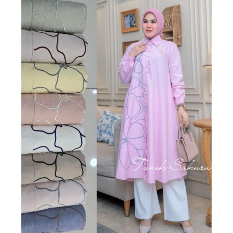 DISKON WINODY TUNIK SAKURA KATUN TOKAI ALL SIZE
