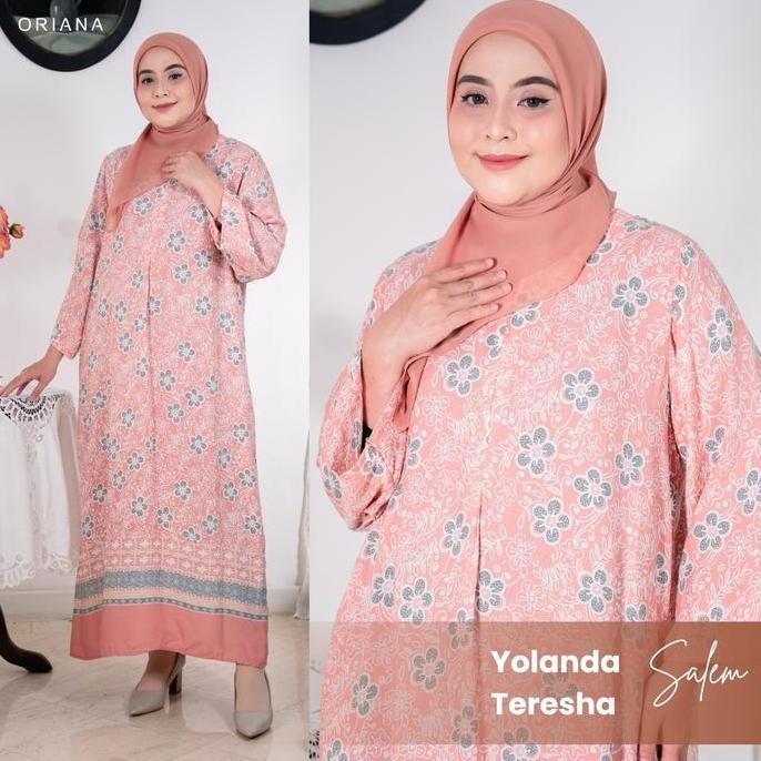 Oriana Dailywear Daster Busui Yolanda Sizing Collection | Daster Lengan Panjang Busui Friendly | Ram