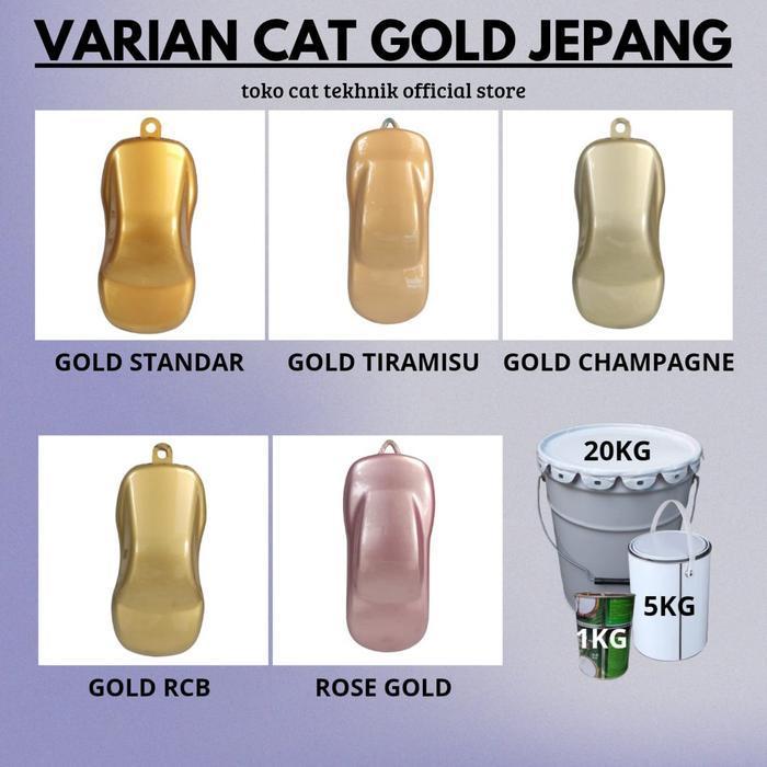 Cat NC Gold Duco Jepang || Cat besi dan kayu - 20kg