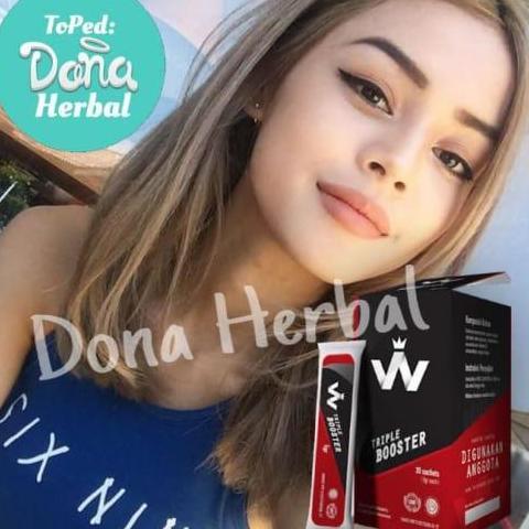 Terlaris Produk Original # TRIPLE BOOSTER Ecer Obat Herbal Pria Kuat Titan happy shopping kak