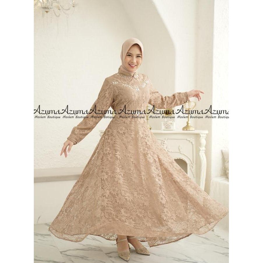 Gamis Burkat Payet Bunsui Gamis Burkat Mewah Gamis Burkat Payung Gamis Trendy
