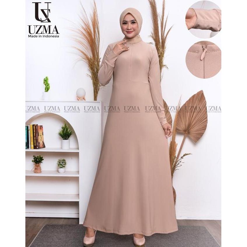 Gamis Jersey Panjang Premium Busui Terbaru Bahan Import Korea Bahan Adam Terlaris Dan Terviral Simpl