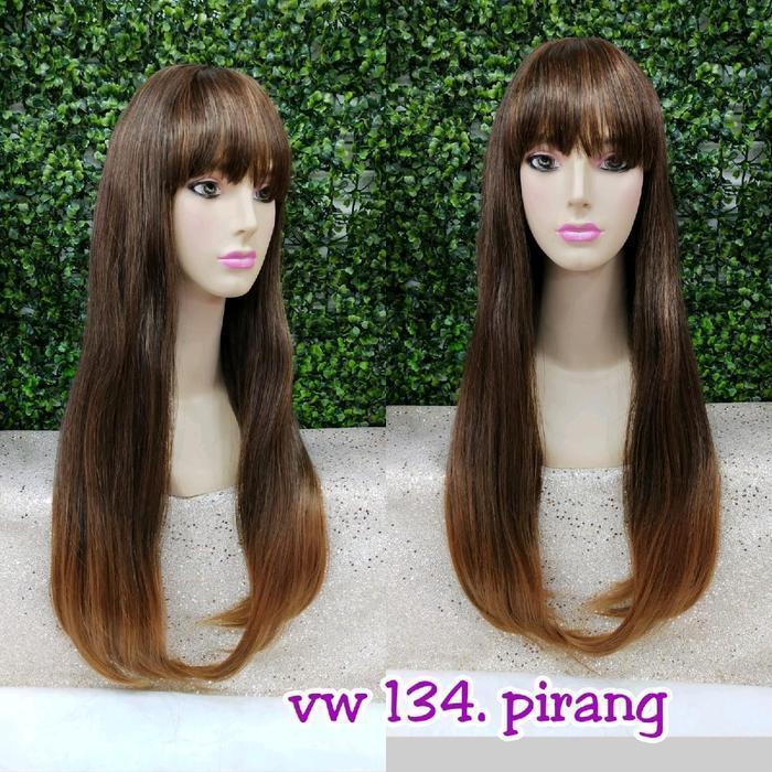 Wig Poni Rambut Palsu Dewasa Panjang 70 Cm Lurus Vw 134 Fiber Bisa Cuci & Catok Setiap Pembelian Dap
