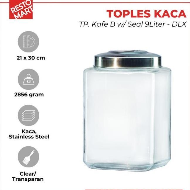 Toples Kafe B Seal Dlx 9 Litter Kaca 1633124