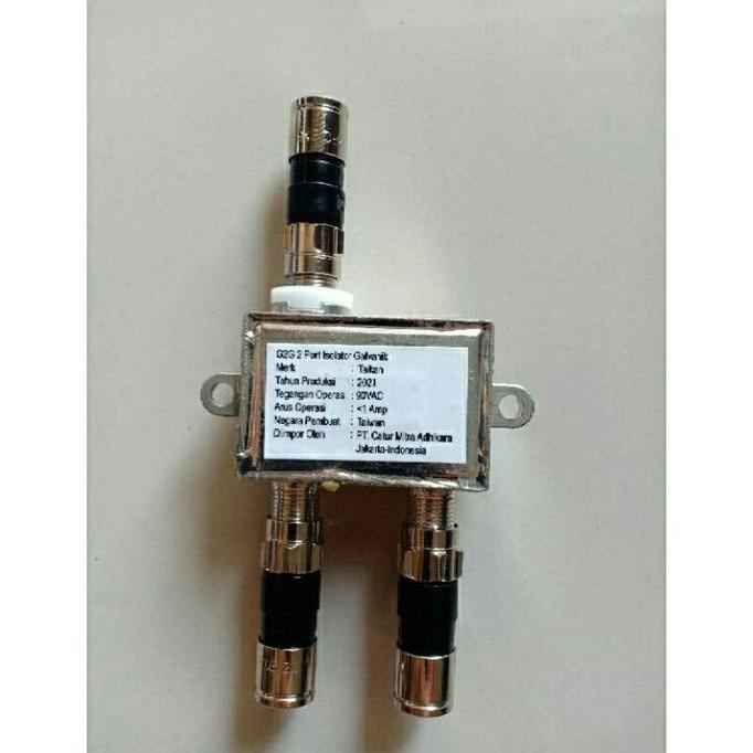 Weargo- Spliter Antena Tv Cabang 2 Way Splitter Signal + Drat Connector Compre