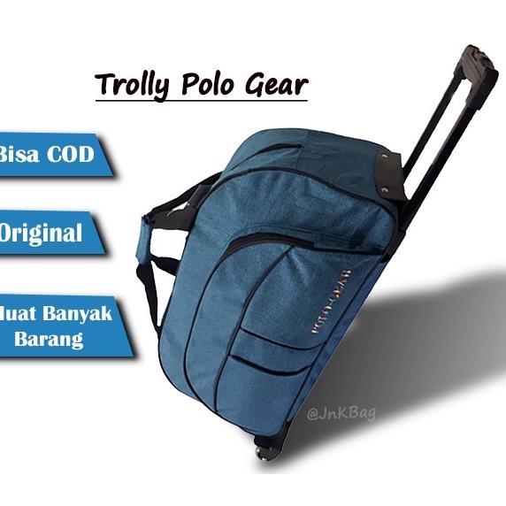 Tas Pakaian Trolly Bag Polo Gear 8827 Bahan Kanvas Ukuran Kabin