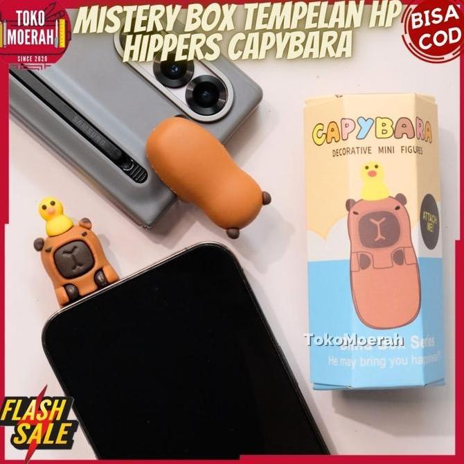 MISTERI BOX HIPPERS CAPYBARA LUCU UNIK MYSTERY BOX TEMPELAN HANDPHONE CAPYBARA IMUT BLIND BOX HIPPER