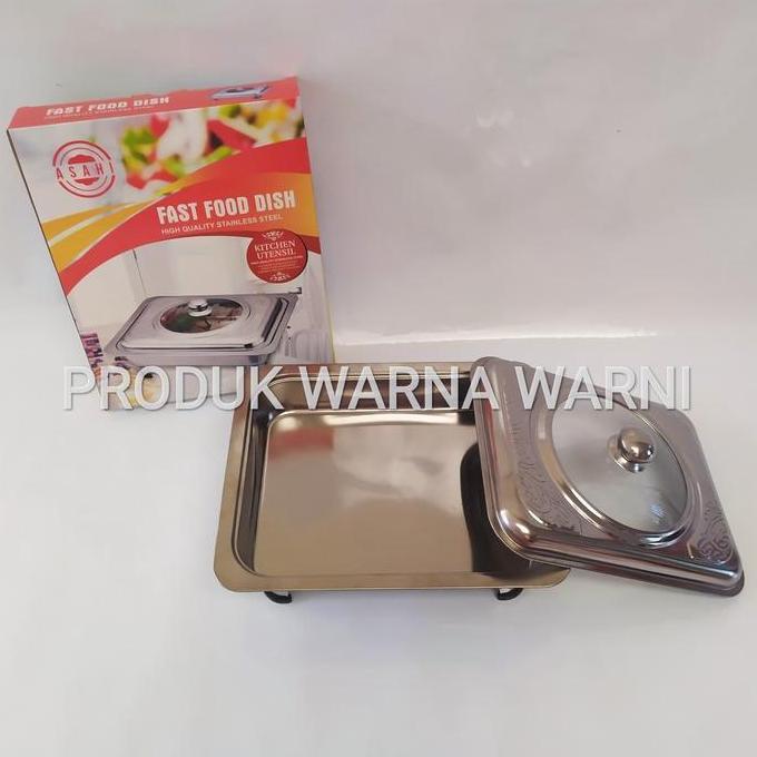 Promo Tempat Prasmanan stainless steel Fast food Dish Diskon