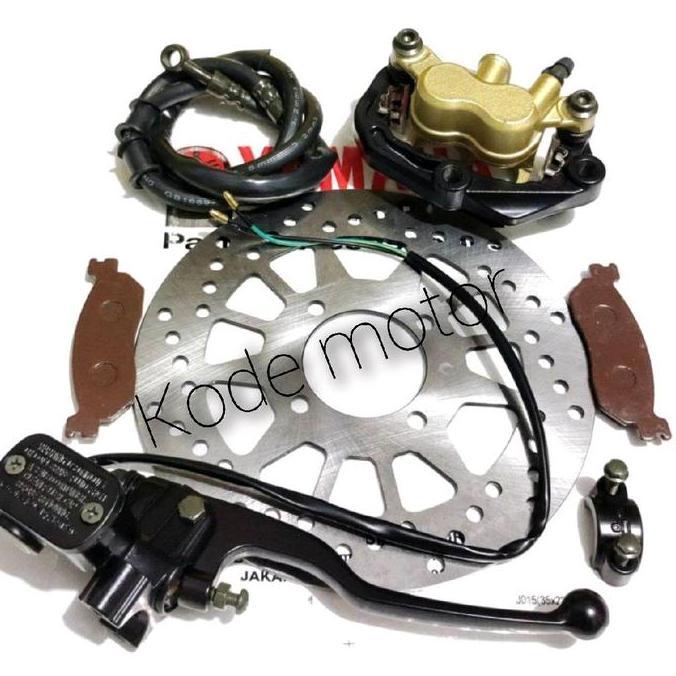 (4ITEM FIZR) SELANG REM+PIRINGAN+MASTER REM SET+KALIPER DEPAN FIZR,JUPITER Z LAMA ORIGINAL DAN TERPE