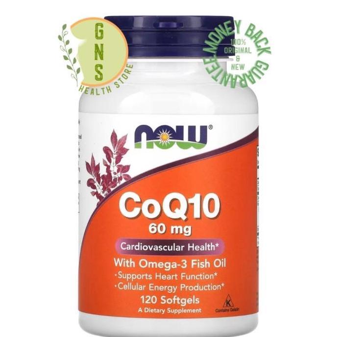 Now Foods CoQ10 with Omega 3 Fish Oil Suplemen Kesehatan