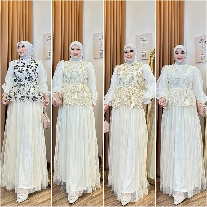 Camelia Dress Gamis mewah lebaran