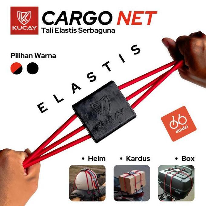 Tali Jaring Helm Motor Box Cargo Duffle Bag KUCAY Original Elastis