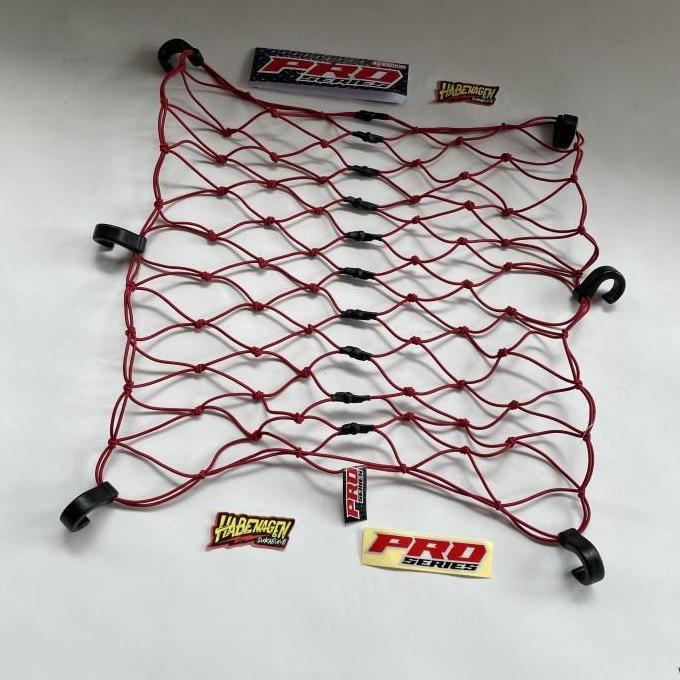tali jaring pengikat ikat helm barang mantel motor bagasi MK HITAM