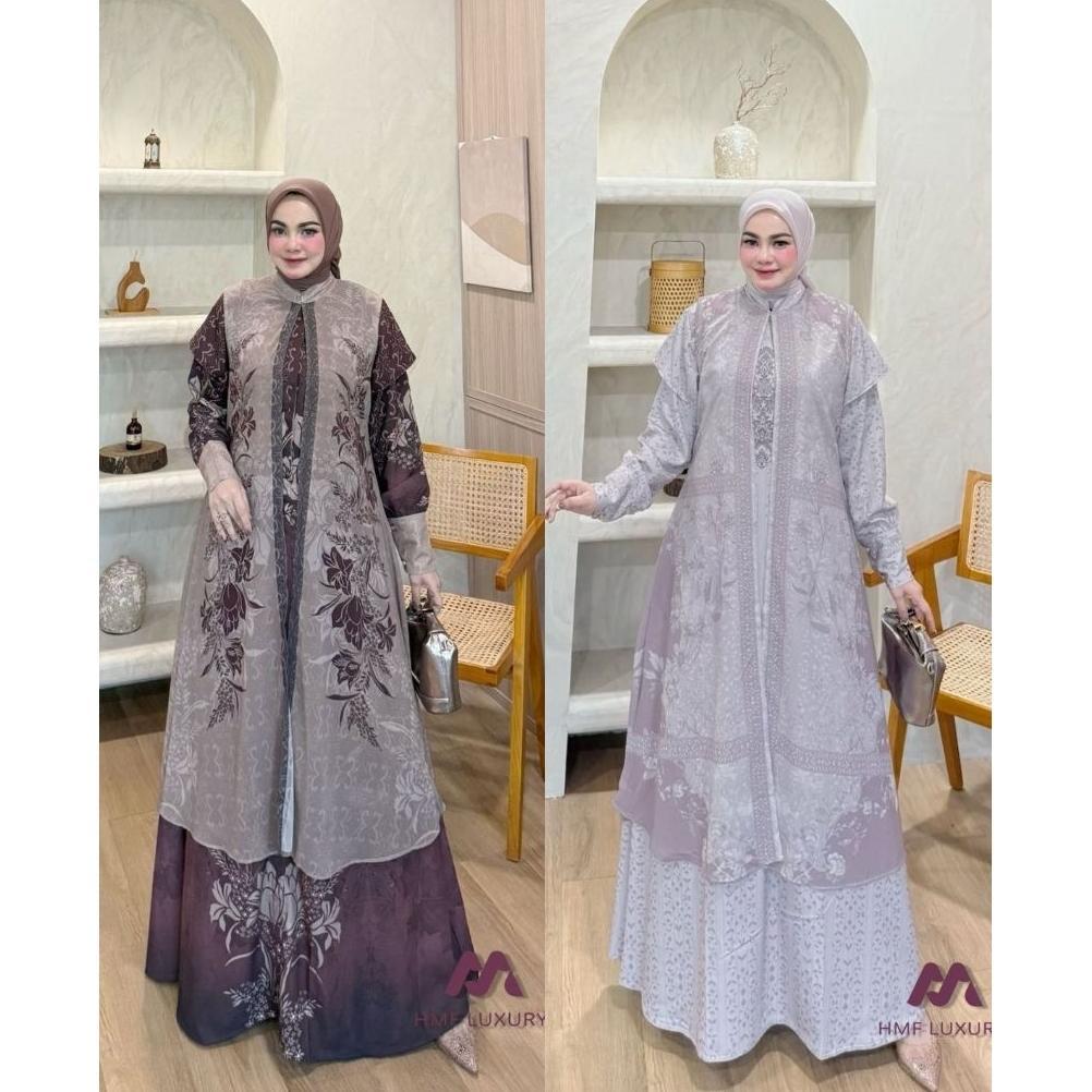 Gamis Sesha Dress 2in1 ori HMF Luxury