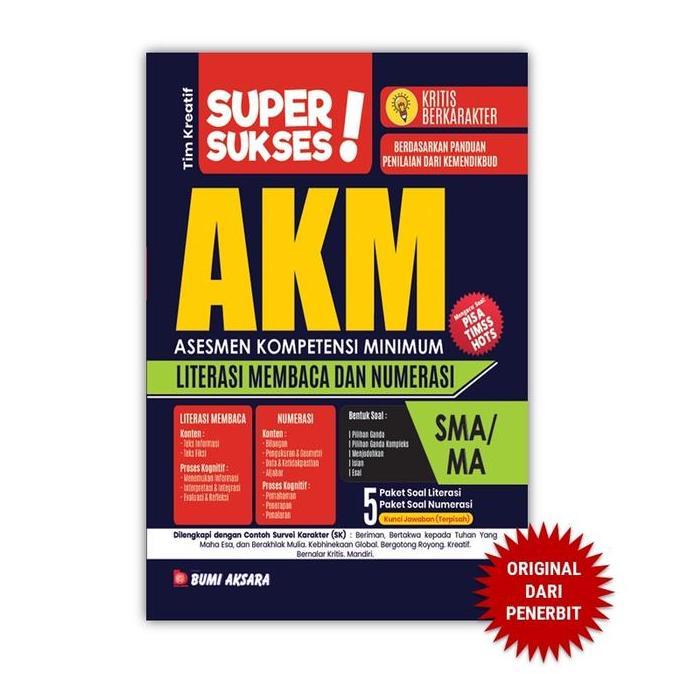 dmk.concept - buku super sukses akm sma ma - literasi membaca dan numerasi - bumi aksara siswa