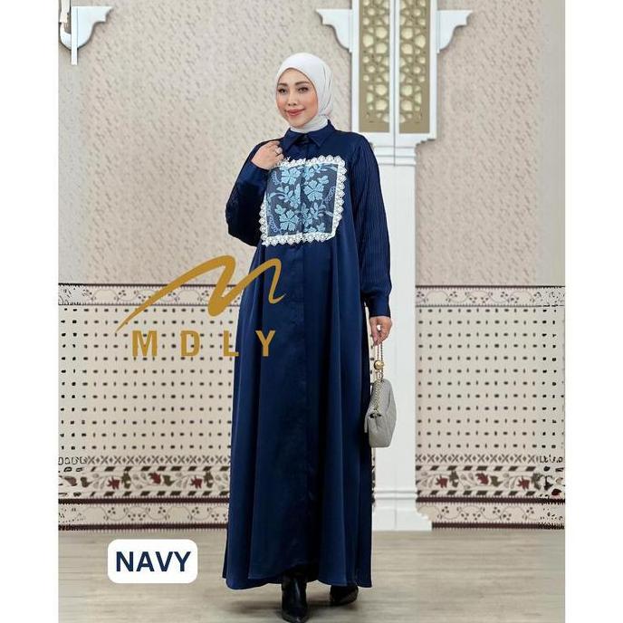 Murah Baju wanita busana gamis Rauny Dress by MDLY Non COD