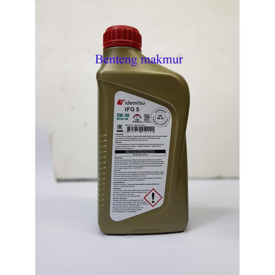 oli mesin 5w30 full synthetic idemitsu