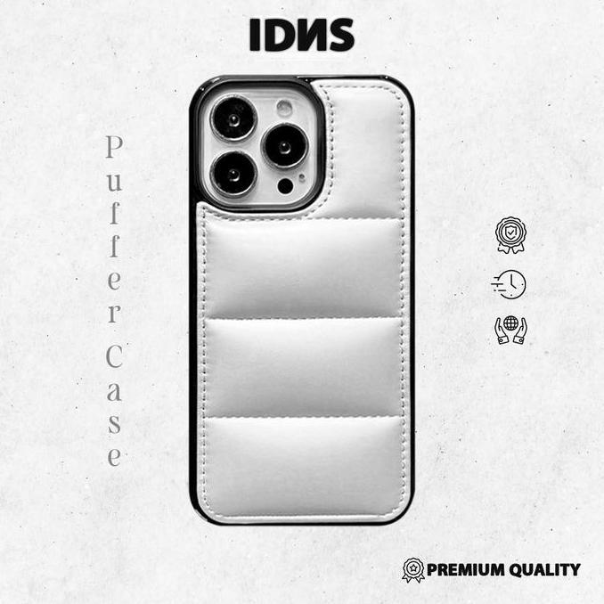 DV294 - IDNS Casing Bantal Iphone Full White / Pillow Case / Puffer case Iphone / Casing Puffer / Ca