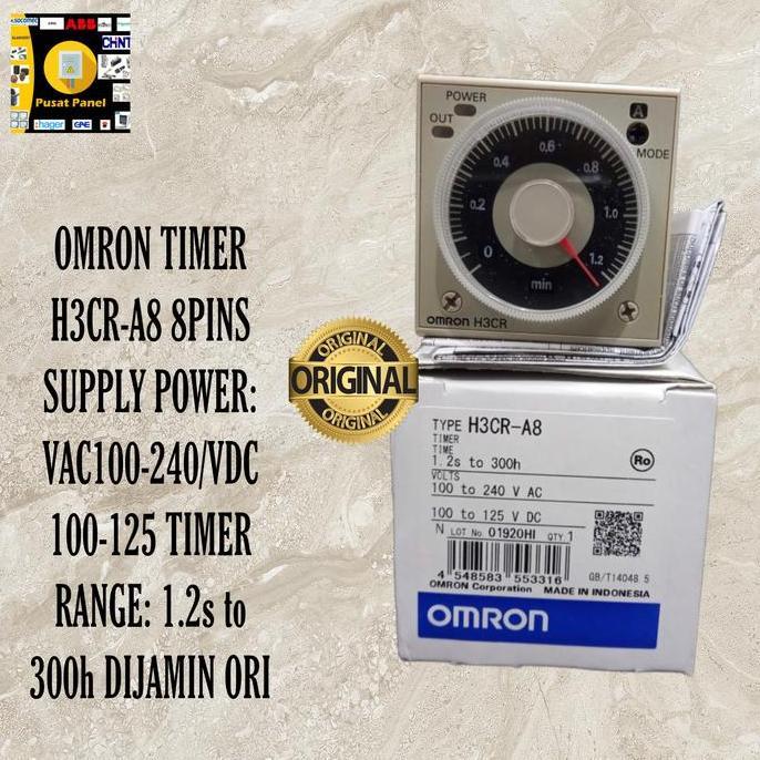 TIMER OMRON H3CR-A8 H3CR A8 MULTIVOLT 24V-240VAC V AC
