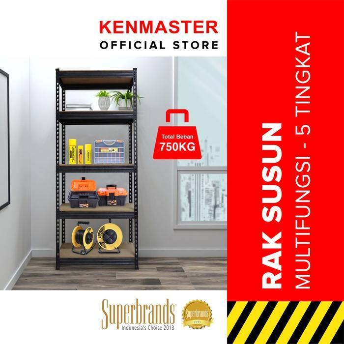 KENMASTER RAK 5 SUSUN SERBAGUNA BESI Multipurpose Penyimpanan Dapur