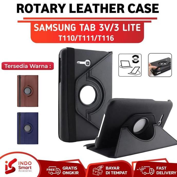 DV111 - Case Samsung Tab 3V / Samsung Tab 3 Lite / T111 T116 Flip Case Rotary