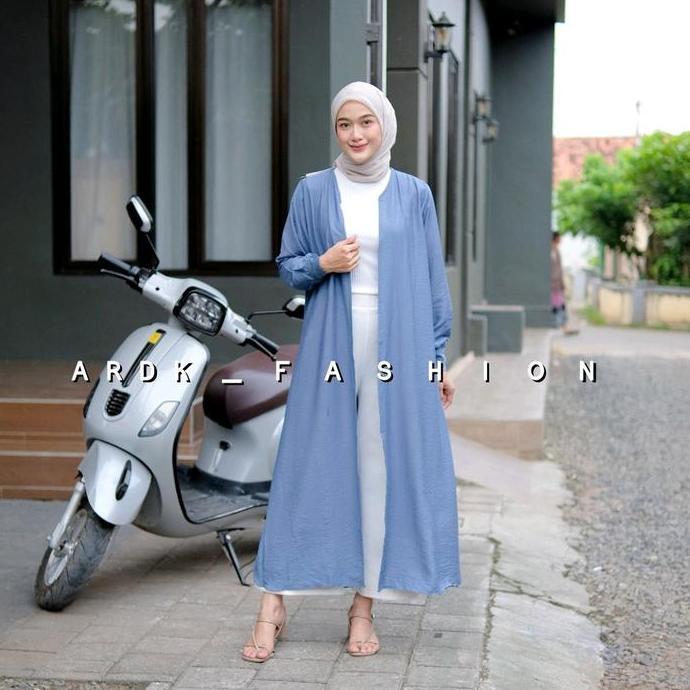 KHUSUS KAMU PRODUK DUBAI OUTER LONG CARDIGAN LONG OUTER POLOLINEN OUTER POLOS OUTER WANITA OUTER Pan