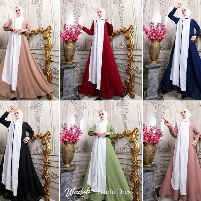Murah SALE SALE SALE Alea Dress Terbaru Gamis Premium Lebaran Original Brand Wadah Muslim Non COD