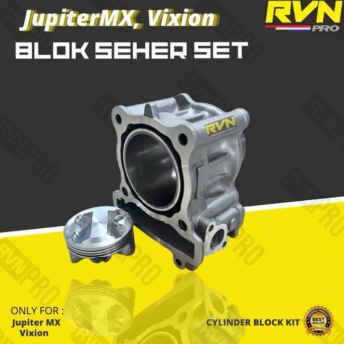 BLOK SEHER BORING BORE UP JUPITER MX VIXION VIXION 60 62 63 60MM 62MM 63MM 65MM BORE UP ORIGINAL RVN