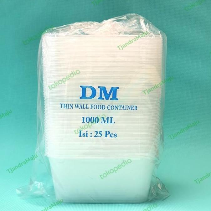 TERMURAH KOTAK MAKANAN/THINWALL DM REC 1000ML/1000 ML