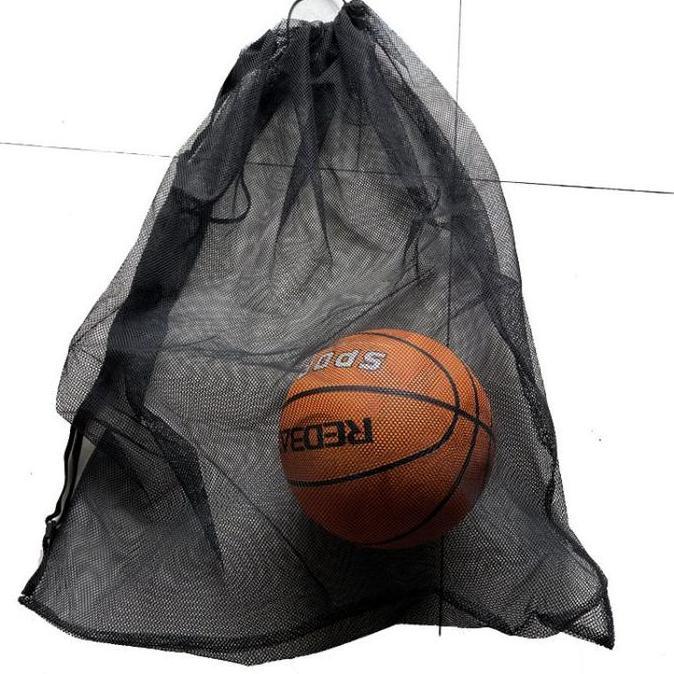 TOEVSKY String Bag / Tas Jaring Hitam / Tas Penyimpanan Mainan Anak / Sepak Bola Bola Voli Basket