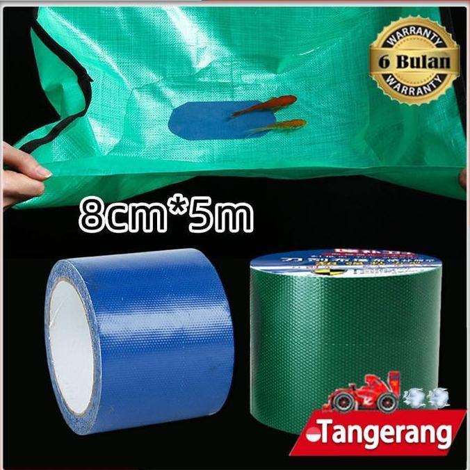SIMATEKNO 5 Meter Tarpaulin Waterproof Repair Tape / Roof Waterproof Tape / Terpal Tenda Canopy Tape
