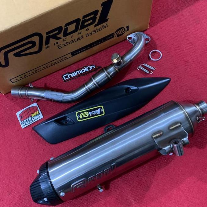 Knalpot ROB1 Racing Spek BORE UP 180cc UP Cup V Yamaha NMAX Old