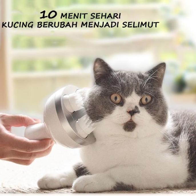 CROWHEAY 3D Pet Charging Cat Massager /Pijat Kepala Penggoda Kucing/Pet Charging Pijat Kepala /Listr