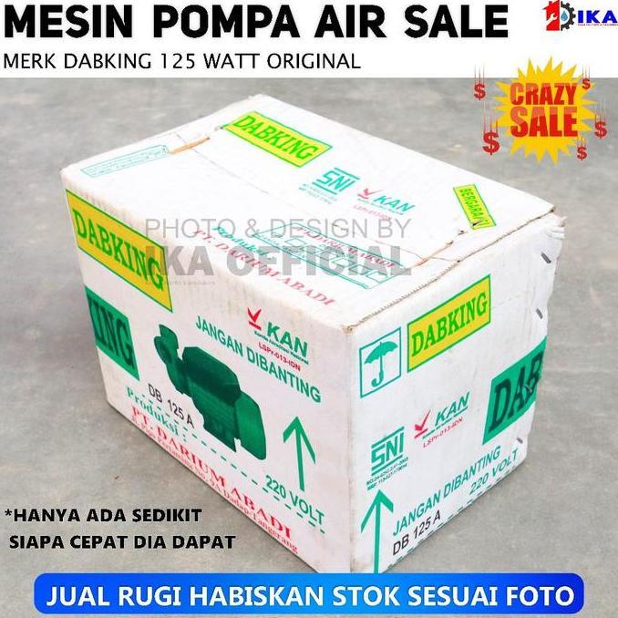 NAKATEKNO Pompa Air Sumur Dangkal Dabking Db 125A / 125Watt Bersih / DABKING DB 125 A / DB125 / DB12