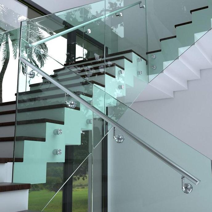 SHAKESPARE Bracket Handrail Kaca Handrail Wall Bracket Aksesoris Railing Tangga Stainless Steel