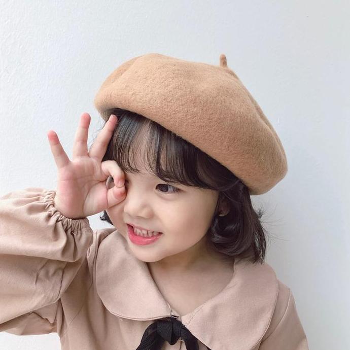TOPI BARET ANAK PEREMPUAN KOREA FASHION KEKINIAN KUPLUK CEWEK TERBARU8