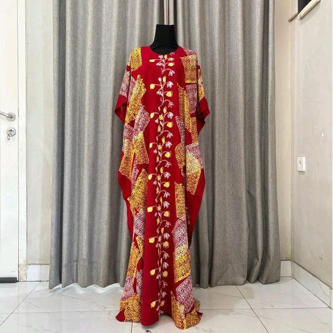 BATIKISAA Longdres Lowo Sania Batik Cap Premium LD 150 PJ 140 Wanita Bumil Busui Pekalongan Panjang 