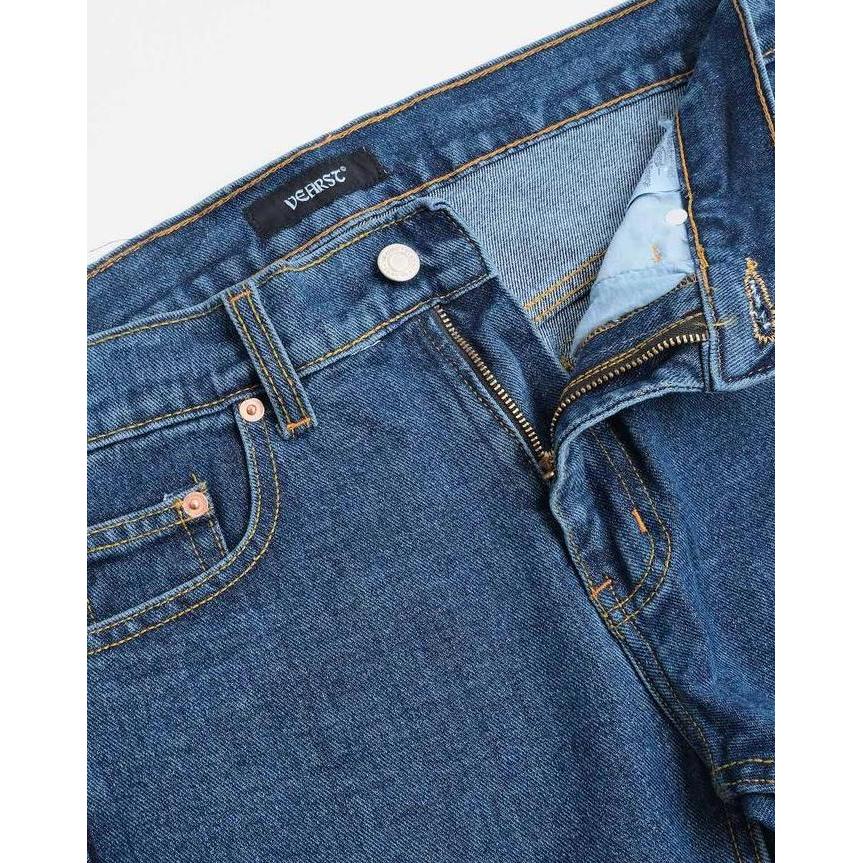 Vearst Pants Slim Fit Jeans Sumus Medium Blue Washed Denim (TERBAIK) (TERBARU) (TERMURAH)