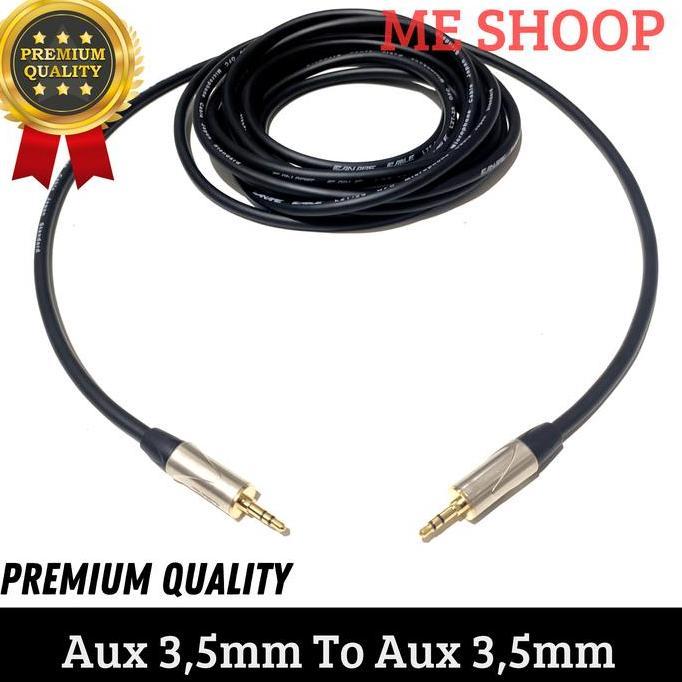 Murah (1) kabel audio jack aux 3.5mm to jack aux 3.5mm 5m High Quality iwame3 Kualitas Baik